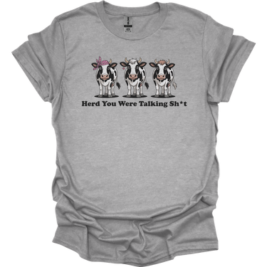 Herd You Were Talking Cows - Sport Grey